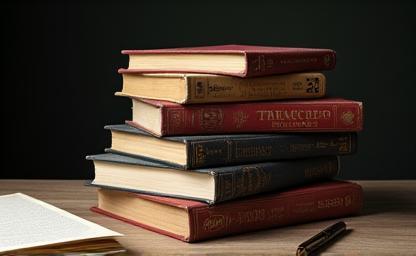 Stack of books on acting
