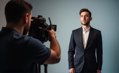 Photographer taking a headshot